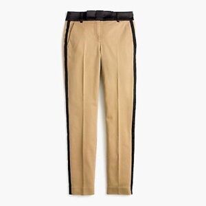NWT J. Crew Cameron Bow Tuxedo Stripe Chino Pant - Size 8